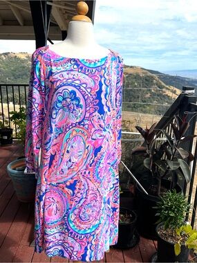 NEW NWOT Lilly Pulitzer Sofie XL Dress Resort Vacation Travel Beach Gorgeous!